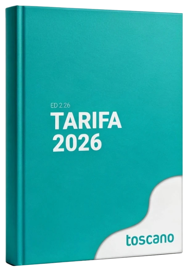 Portada de la tarifa Toscano 2026