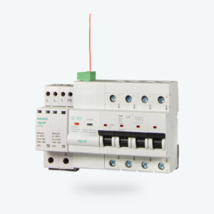 - Transient 15kA and permanent 400Vac, with IGA 4x50A, automatic reconnection, undervoltage.