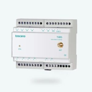 Emisor + receptor, banda ISM 869MHz, 6 ED, 9-30Vdc, alcance hasta 2km + 2 antenas