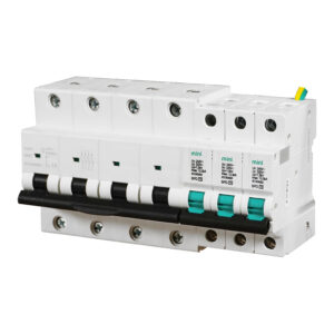 COMBI-MINI-4P100T15 · Protector de sobretension permanente y transitorio 15kA trifásico con IGA 4x100A 10kA POP EN63052 tamaño reducido