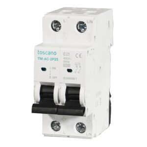 TMAC2P10 · Magnetotermico AC 2x10A curva C 400V 50/60Hz  6kA