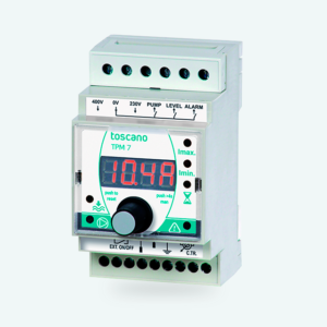 PROTECTOR MOTOR DIGITAL TPM7-PUMP PARA VARIADORES, 1 BOMBA SUMERGIDA, 0-40A, 230/400VAC, MULTIFUNCION (SOBRECARGA, BAJACARGA OPCIONAL, F. DE FASE, TIEMPO DE REARME Y NIVEL)
