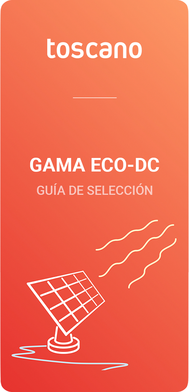 App Guía de selección de la gama ECO-DC de Toscano